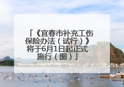 《宜春市补充工伤保险办法（试行）》将于6月1日起正式施行（图）