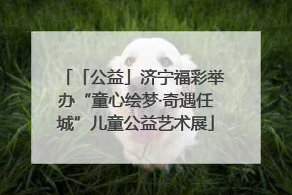 「公益」济宁福彩举办“童心绘梦·奇遇任城”儿童公益艺术展
