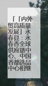 「内外贸高质量发展」永春县：永春香全球供应链中心、中国香都选品中心相继运营——一根香“点燃”百亿产业