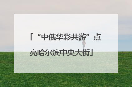 “中俄华彩共游”点亮哈尔滨中央大街