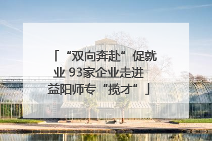 “双向奔赴”促就业 93家企业走进益阳师专“揽才”