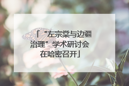 “左宗棠与边疆治理”学术研讨会在哈密召开