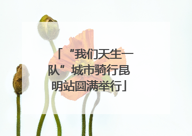 “我们天生一队”城市骑行昆明站圆满举行