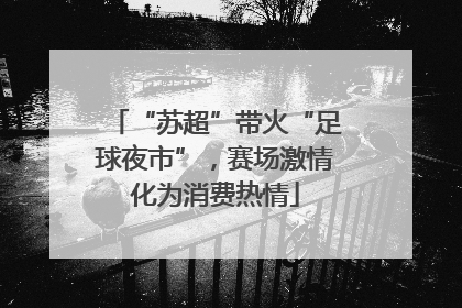 “苏超”带火“足球夜市”，赛场激情化为消费热情