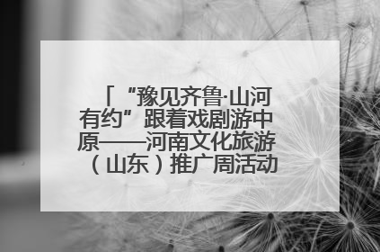 “豫见齐鲁·山河有约”跟着戏剧游中原——河南文化旅游（山东）推广周活动菏泽站活动举行