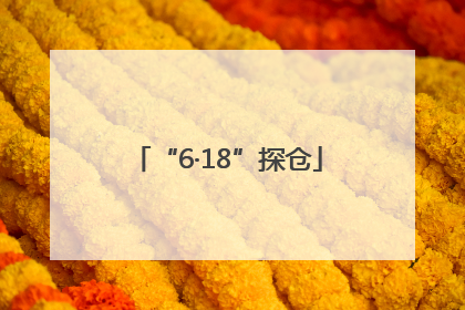 “6·18”探仓