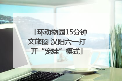 环动物园15分钟文旅圈 汉阳六一打开“宠娃”模式
