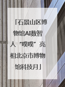 石景山区博物馆AI数智人“噗噗”亮相北京市博物馆科技月