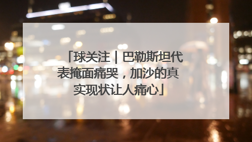 球关注｜巴勒斯坦代表掩面痛哭，加沙的真实现状让人痛心