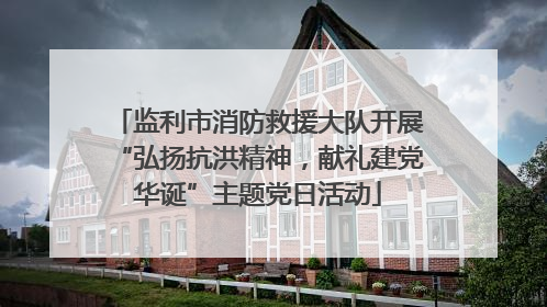 监利市消防救援大队开展“弘扬抗洪精神，献礼建党华诞”主题党日活动
