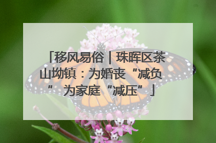 移风易俗｜珠晖区茶山坳镇：为婚丧“减负” 为家庭“减压”