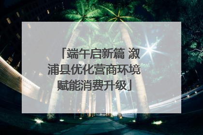 端午启新篇 溆浦县优化营商环境赋能消费升级