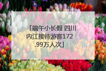端午小长假 四川内江接待游客172.99万人次