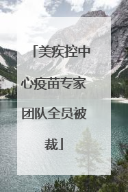 美疾控中心疫苗专家团队全员被裁