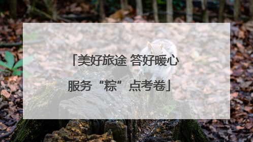 美好旅途 答好暖心服务“粽”点考卷