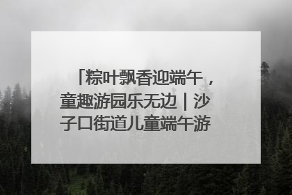 粽叶飘香迎端午，童趣游园乐无边｜沙子口街道儿童端午游园活动圆满落幕