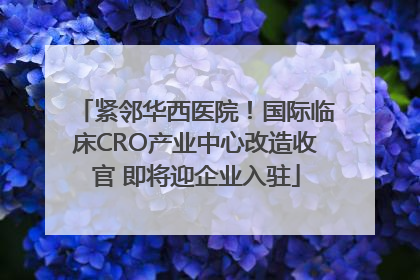 紧邻华西医院！国际临床CRO产业中心改造收官 即将迎企业入驻