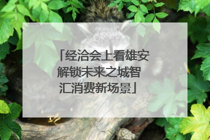 经洽会上看雄安 解锁未来之城智汇消费新场景