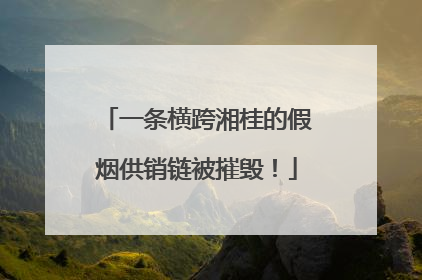 一条横跨湘桂的假烟供销链被摧毁！