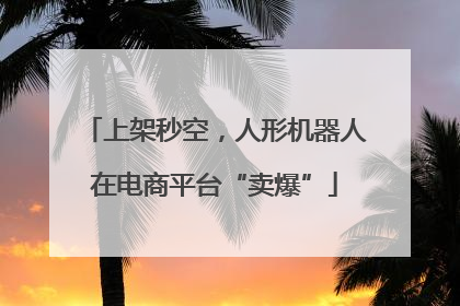 上架秒空，人形机器人在电商平台“卖爆”