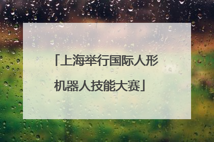 上海举行国际人形机器人技能大赛