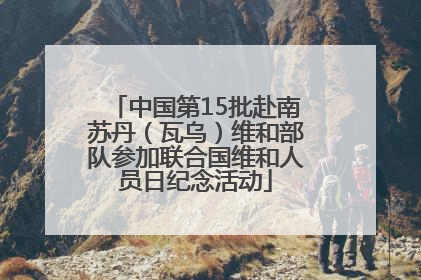 中国第15批赴南苏丹（瓦乌）维和部队参加联合国维和人员日纪念活动