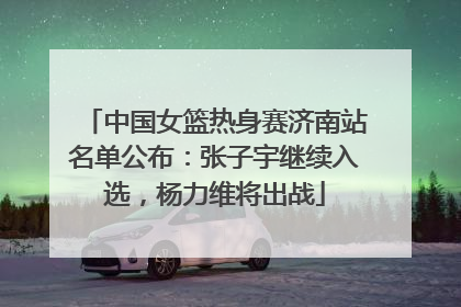 中国女篮热身赛济南站名单公布：张子宇继续入选，杨力维将出战