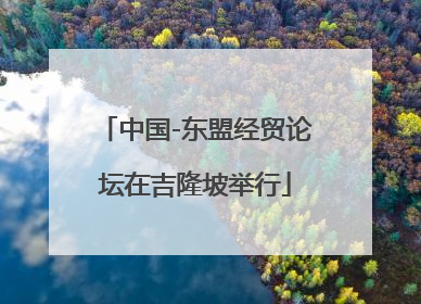 中国-东盟经贸论坛在吉隆坡举行