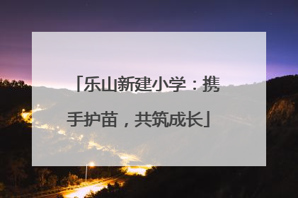 乐山新建小学：携手护苗，共筑成长