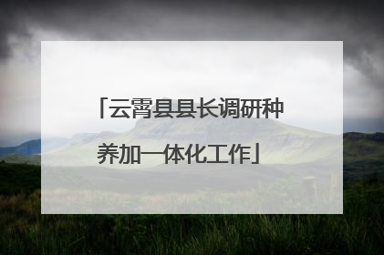 云霄县县长调研种养加一体化工作