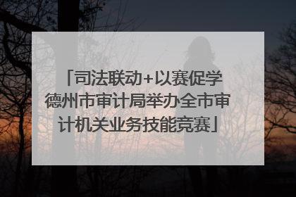 司法联动+以赛促学 德州市审计局举办全市审计机关业务技能竞赛