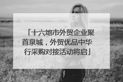 十六地市外贸企业聚首泉城，外贸优品中华行采购对接活动将启