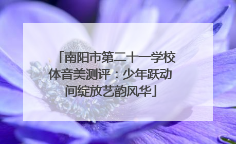 南阳市第二十一学校体音美测评：少年跃动间绽放艺韵风华