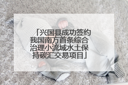 兴国县成功签约我国南方首条综合治理小流域水土保持碳汇交易项目