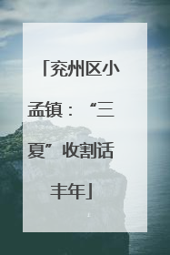 兖州区小孟镇：“三夏”收割话丰年