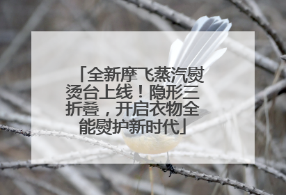 全新摩飞蒸汽熨烫台上线！隐形三折叠，开启衣物全能熨护新时代
