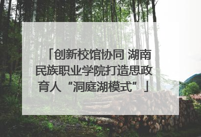 创新校馆协同 湖南民族职业学院打造思政育人“洞庭湖模式”