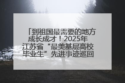 到祖国最需要的地方成长成才！2025年江苏省“最美基层高校毕业生”先进事迹巡回宣讲会在宁启动