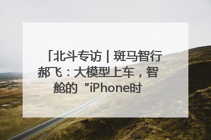 北斗专访｜斑马智行郝飞：大模型上车，智舱的“iPhone时刻”何时到来
