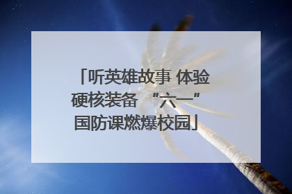 听英雄故事 体验硬核装备 “六一”国防课燃爆校园