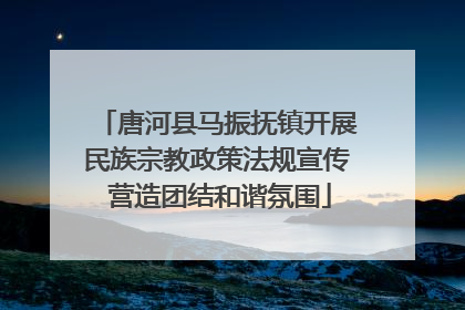 唐河县马振抚镇开展民族宗教政策法规宣传 营造团结和谐氛围