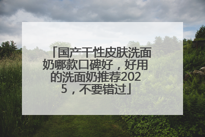 国产干性皮肤洗面奶哪款口碑好，好用的洗面奶推荐2025，不要错过