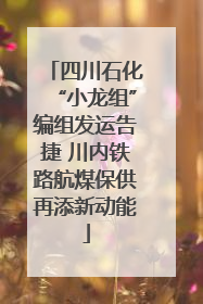 四川石化“小龙组”编组发运告捷 川内铁路航煤保供再添新动能