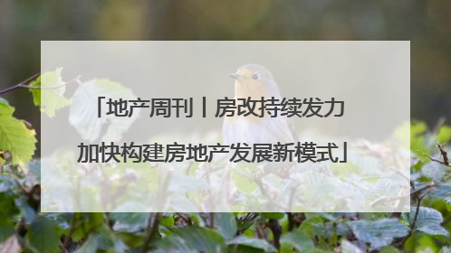 地产周刊丨房改持续发力 加快构建房地产发展新模式