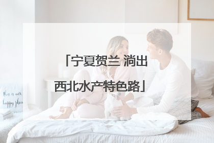 宁夏贺兰 淌出西北水产特色路