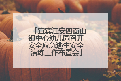 宜宾江安四面山镇中心幼儿园召开安全应急逃生安全演练工作布置会