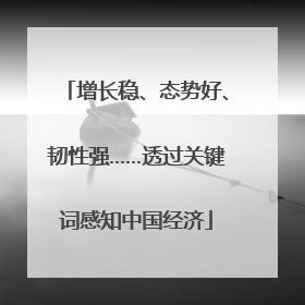 增长稳、态势好、韧性强……透过关键词感知中国经济