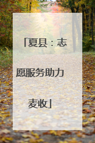 夏县：志愿服务助力麦收