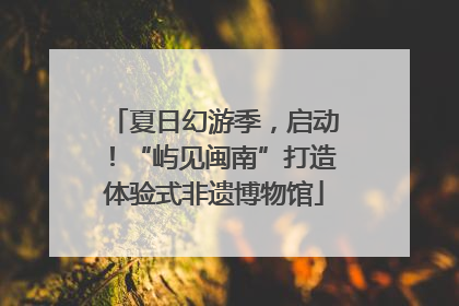 夏日幻游季，启动！“屿见闽南”打造体验式非遗博物馆