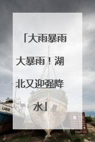 大雨暴雨大暴雨！湖北又迎强降水